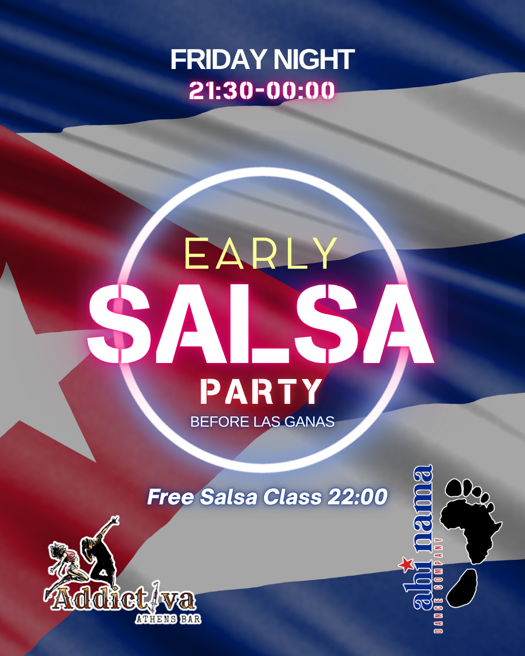Early Salsa Friday event poster