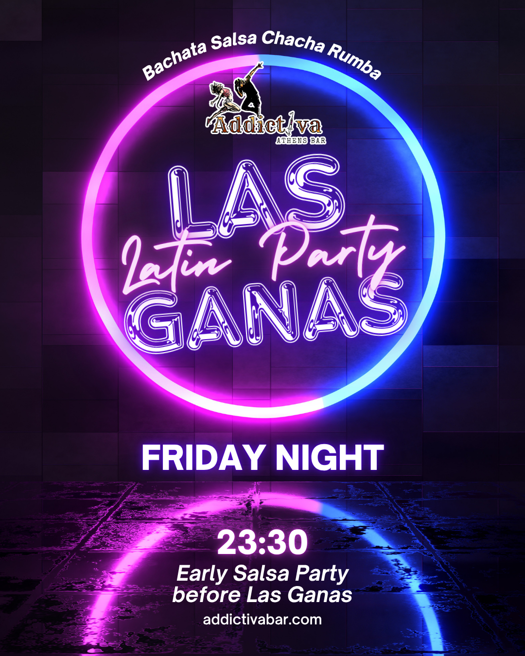 Las Ganas Friday event poster