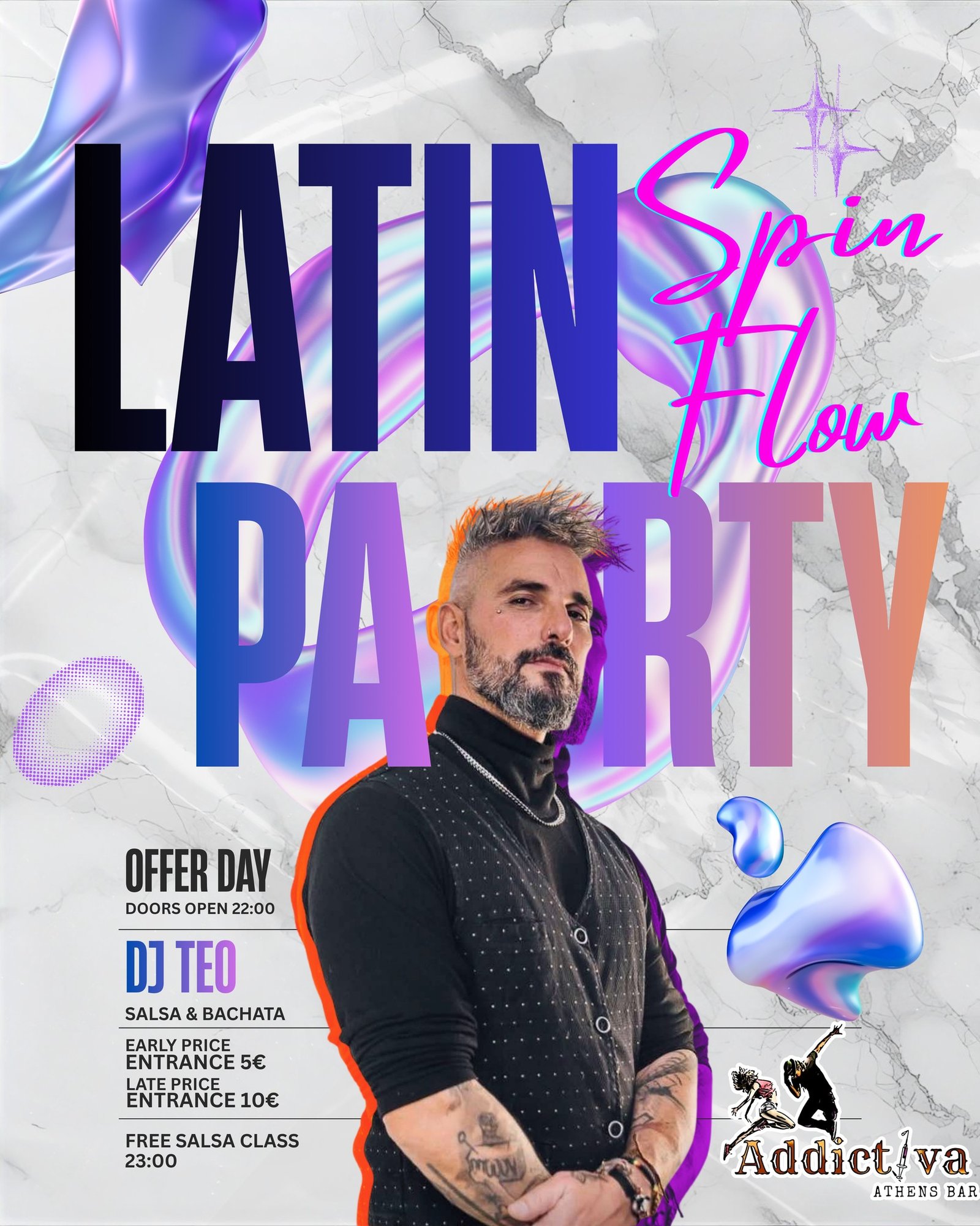 Spin Flow Tuesday event poster
