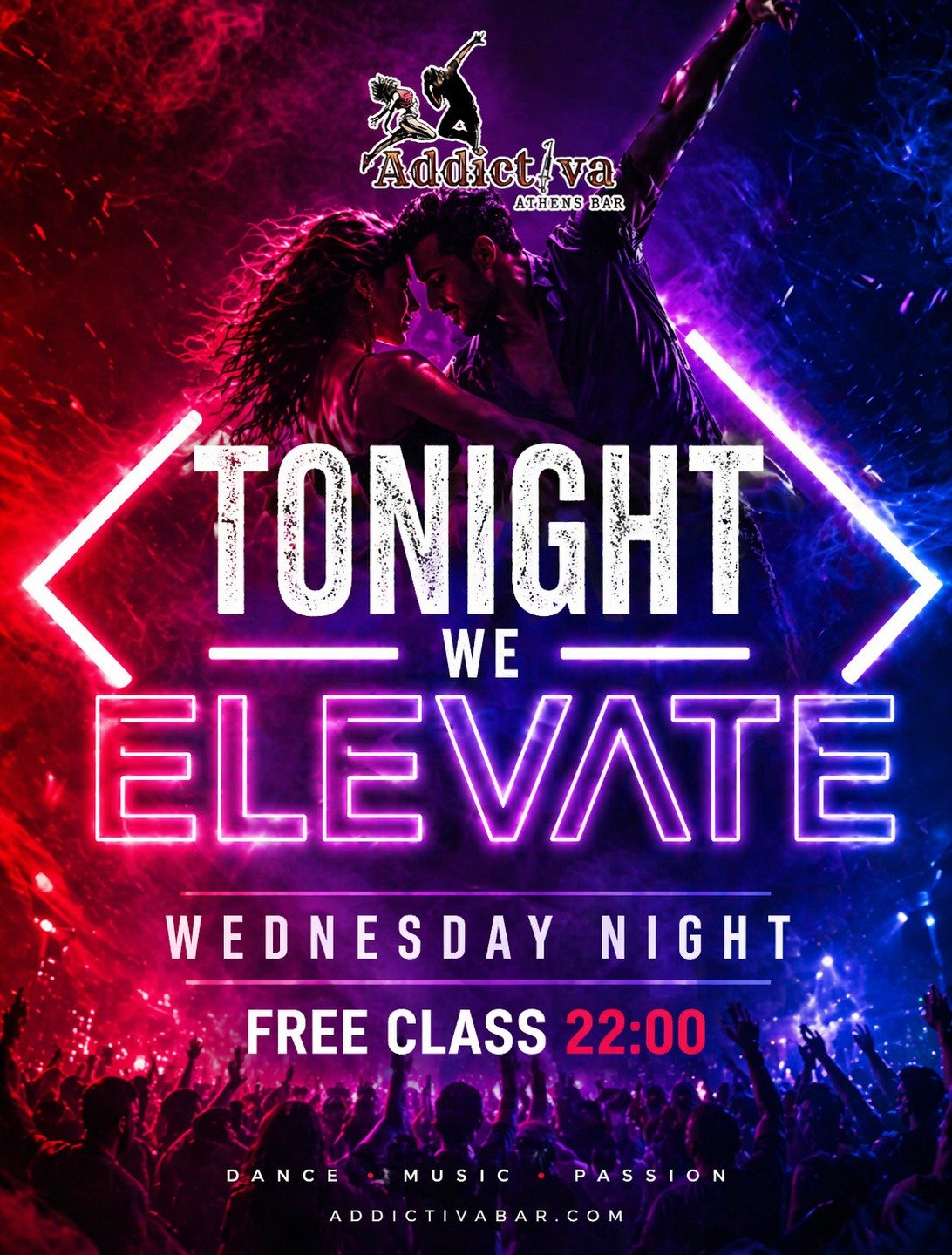 Elevate Wednesday event poster