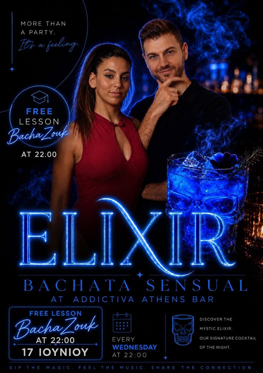 Elixir Bachata Sensual Wednesdays event poster